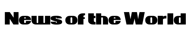 News of the World font preview